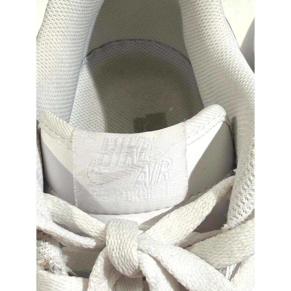 Nike Air Force 1 Low ’07 Triple White Leather Sneakers Size 16 Men CW-2288-111 - Picture 13 of 16